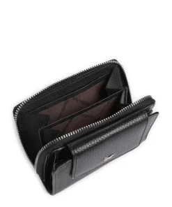 Hanna Geldbörse genarbtes Leder schwarz