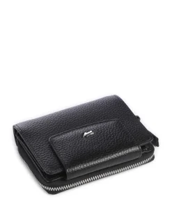 Hanna Geldbörse genarbtes Leder schwarz