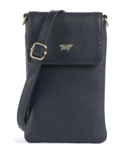 Hanna Handytasche genarbtes Rindsleder navy