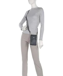 Hanna Handytasche genarbtes Rindsleder navy