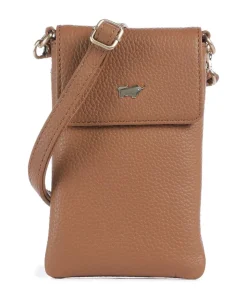 Hanna Handytasche genarbtes Rindsleder cognac