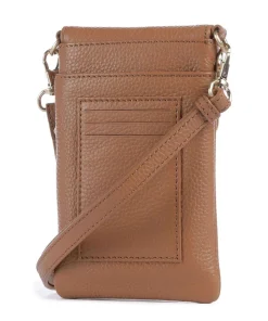 Hanna Handytasche genarbtes Rindsleder cognac