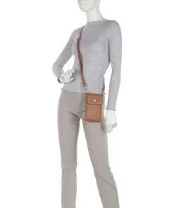 Hanna Handytasche genarbtes Rindsleder cognac