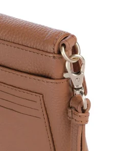 Hanna Handytasche genarbtes Rindsleder cognac