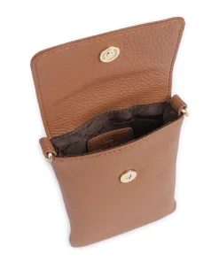 Hanna Handytasche genarbtes Rindsleder cognac