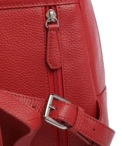 Hanna Rucksack 10″ genarbtes Rindsleder rot