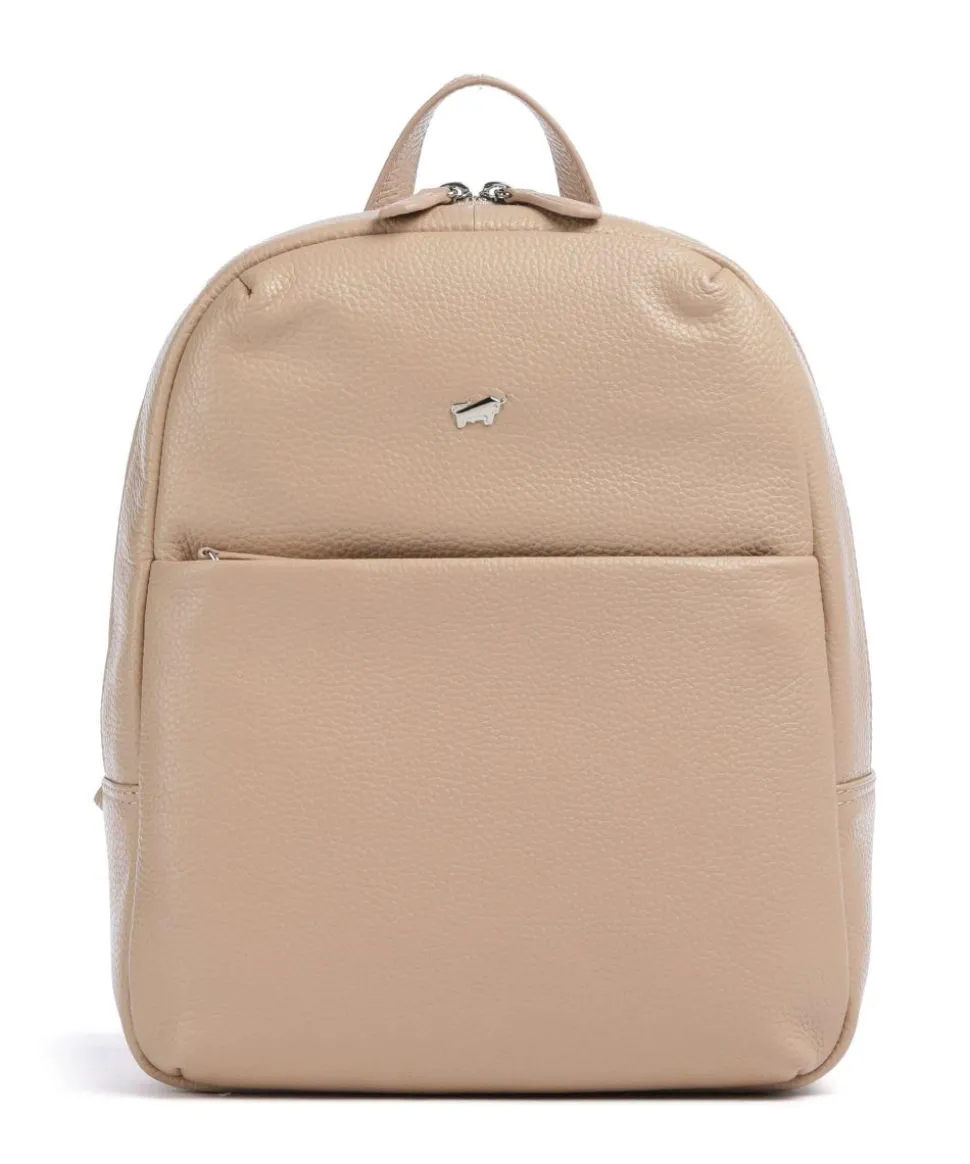 Hanna Rucksack 10″ genarbtes Rindsleder beige