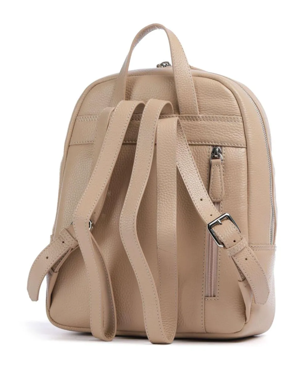 Hanna Rucksack 10″ genarbtes Rindsleder beige
