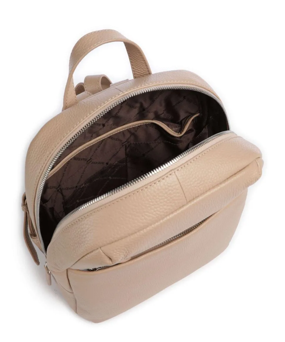 Hanna Rucksack 10″ genarbtes Rindsleder beige