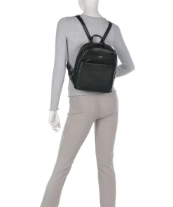 Hanna Rucksack 10″ genarbtes Rindsleder schwarz