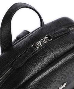 Hanna Rucksack 10″ genarbtes Rindsleder schwarz