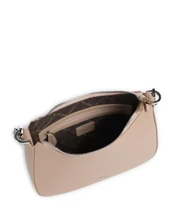 Hanna Schultertasche genarbtes Rindsleder beige