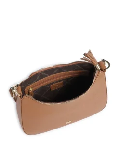 Hanna Schultertasche genarbtes Rindsleder braun