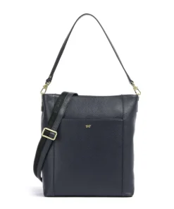 Hanna Shopper 13″ genarbtes Leder navy