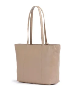 Hanna Shopper genarbtes Leder beige