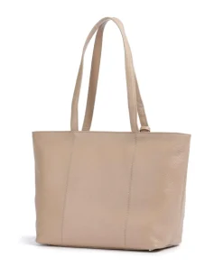 Hanna Shopper genarbtes Rindsleder beige