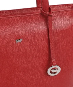 Hanna Shopper genarbtes Rindsleder rot
