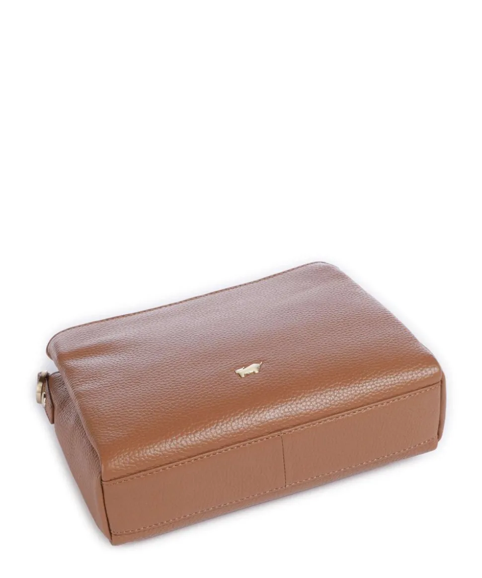 Hanna Umhängetasche genarbtes Rindsleder cognac