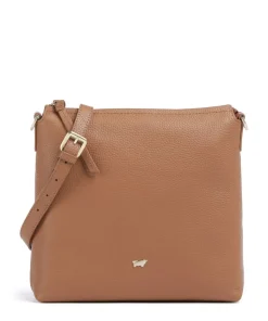 Hanna Umhängetasche genarbtes Rindsleder cognac