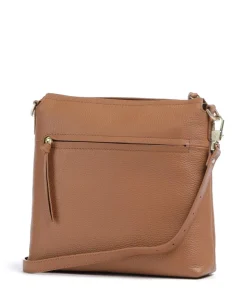 Hanna Umhängetasche genarbtes Rindsleder cognac