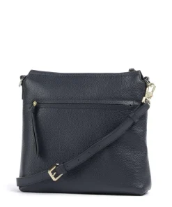 Hanna Umhängetasche genarbtes Rindsleder navy