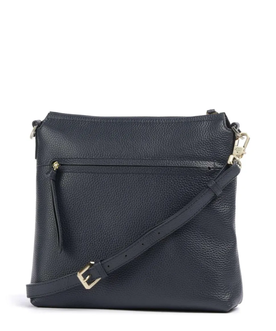 Hanna Umhängetasche genarbtes Rindsleder navy