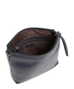 Hanna Umhängetasche genarbtes Rindsleder navy