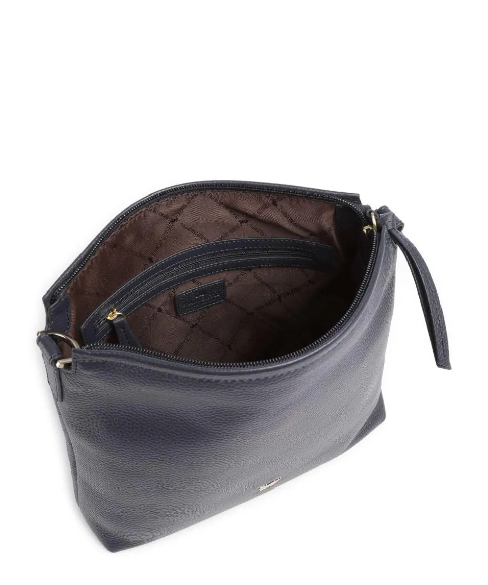 Hanna Umhängetasche genarbtes Rindsleder navy