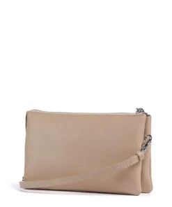 Hanna Umhängetasche genarbtes Rindsleder beige