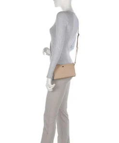 Hanna Umhängetasche genarbtes Rindsleder beige