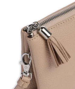 Hanna Umhängetasche genarbtes Rindsleder beige