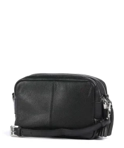 Hanna Umhängetasche genarbtes Rindsleder schwarz
