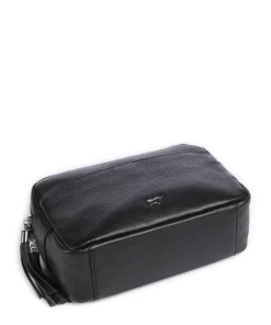 Hanna Umhängetasche genarbtes Rindsleder schwarz