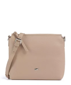 Hanna Umhängetasche genarbtes Rindsleder beige