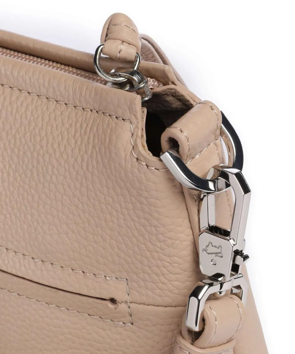 Hanna Umhängetasche genarbtes Rindsleder beige