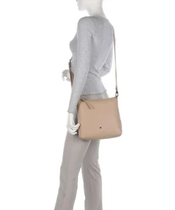 Hanna Umhängetasche genarbtes Rindsleder beige