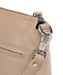 Hanna Umhängetasche genarbtes Rindsleder beige