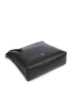 Hanna Umhängetasche genarbtes Rindsleder schwarz