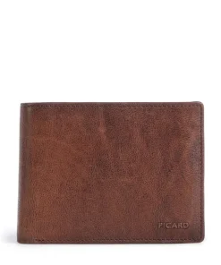 Hans RFID Geldbörse genarbtes Rindsleder tabak