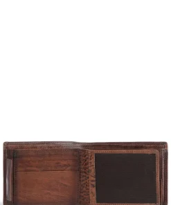 Hans RFID Geldbörse genarbtes Rindsleder tabak