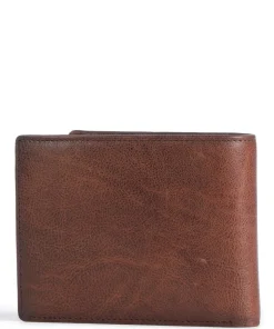 Hans RFID Geldbörse genarbtes Rindsleder tabak