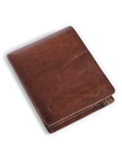 Hans RFID Geldbörse genarbtes Rindsleder tabak