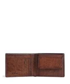 Hans RFID Geldbörse genarbtes Rindsleder tabak