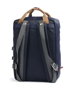 Happy Camper Macaroon Rucksack 14″ recyceltes Nylon navy