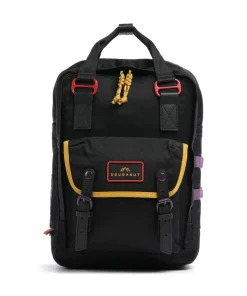 Happy Camper Macaroon Rucksack 14″ recyceltes Nylon schwarz