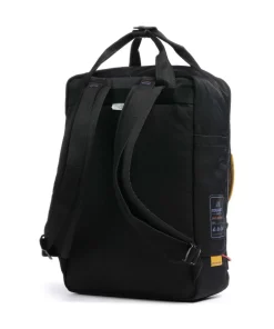 Happy Camper Macaroon Rucksack 14″ recyceltes Nylon schwarz