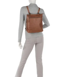 Harare Rucksack-Tasche Rindsleder cognac