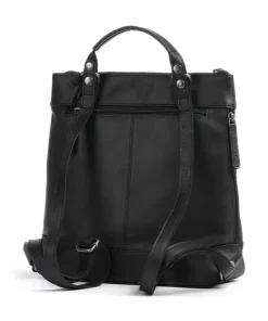 Harare Rucksack-Tasche Rindsleder schwarz
