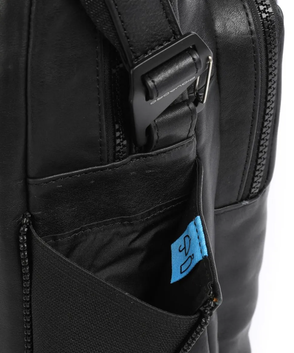 Harper Aktentasche 16″ fein genarbtes Leder schwarz