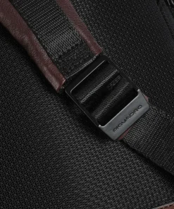 Harper Laptop-Rucksack 15″ fein genarbtes Rindsleder dunkelbraun